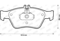 Front brake pad set
