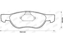 Front brake pad set