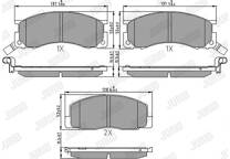 Front brake pad set