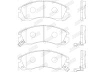 Front brake pad set