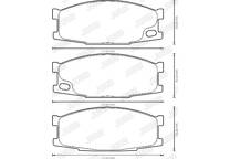 Front brake pad set