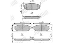 Front brake pad set