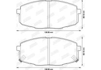 Front brake pad set