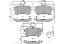Front brake pad set