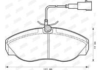 Front brake pad set