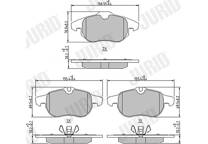 Front brake pad set