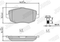 Front brake pad set