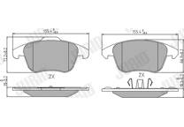 Front brake pad set