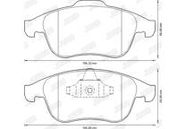 Front brake pad set