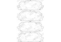 Front brake pad set