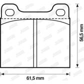 Jeu de plaquettes de frein avant JURID - 571279J