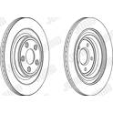 Brake disc set (2) JURID - 563027JC