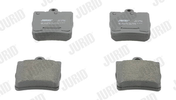 Rear brake pad set