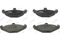 Rear brake pad set