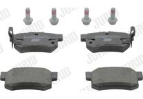 Rear brake pad set