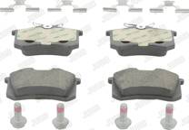 Rear brake pad set