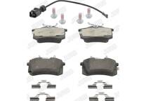 Rear brake pad set