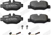 Rear brake pad set