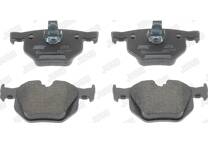 Rear brake pad set