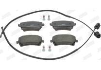Rear brake pad set