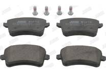 Rear brake pad set