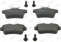 Rear brake pad set
