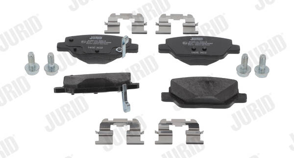 Rear brake pad set