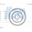 Brake Drum KAVO PARTS - BD-2456