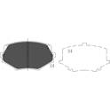 Bremsbeläge vorne KAVO PARTS - KBP-4527