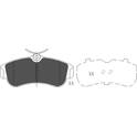 Front brake pad set KAVO PARTS - KBP-6502