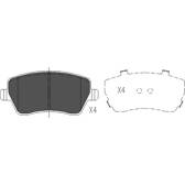 Front brake pad set KAVO PARTS - KBP-6559