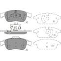 Front brake pad set KAVO PARTS - KBP-6621