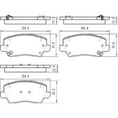 Kit pastiglie freno anteriore KAVO PARTS - KBP-4579
