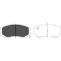 Kit pastiglie freno anteriore KAVO PARTS - KBP-5505