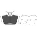 Rear brake pad set KAVO PARTS - KBP-5513