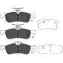 Rear brake pad set KAVO PARTS - KBP-9106
