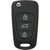 Custodia con portachiavi a 3 pulsanti compatibile con Kia Hyundai KEYSKAR - KIA30