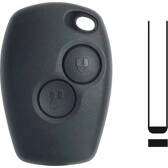 Guscio chiave senza lama, adattabile per chiave piatta Renault a 2 pulsanti KEYSKAR - RE27L