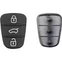 Aanpasbare rubberen knoppen voor Kia/Hyundai-sleutel - 3 knoppen KEYSKAR - KIA65