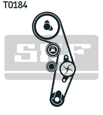 Kit distribution avec pompe à eau SKF VKMC 01250-2