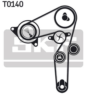 Kit distribution avec pompe à eau SKF VKMC 02199-2