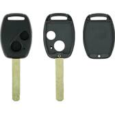 Coque clé adaptable Honda 2 boutons lame fraisée fixe 9mm KLEMAX - HON29