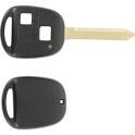 Toyota compatible key fob with 2 buttons and fixed serrated blade KLEMAX - TOY24