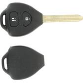 Toyota compatible key fob with 2 buttons and fixed serrated blade KLEMAX - TOY26