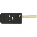 Toyota compatible 3-button key fob with retractable milled blade KLEMAX - TOY310