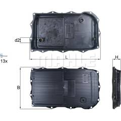 Carter d'huile (boîte automatique) KNECHT - HX 184KIT