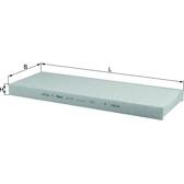 Filter, kupéventilation KNECHT - LA 118