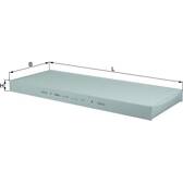 Filter, kupéventilation KNECHT - LA 167