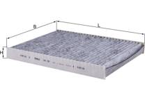 Filter, kupéventilation