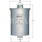 Filtre à carburant KNECHT - KL 204